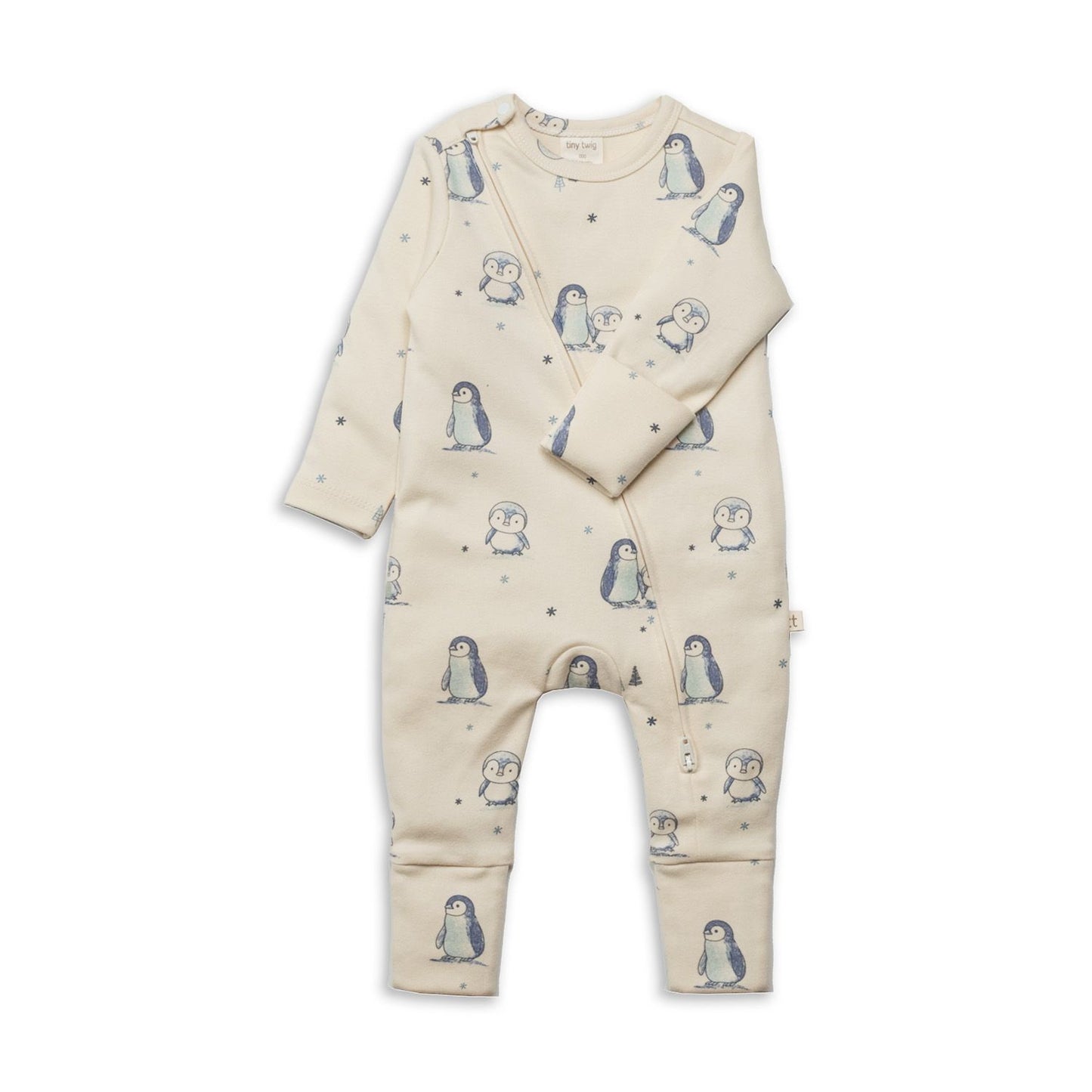 Tiny Twig Zipsuit Penguins