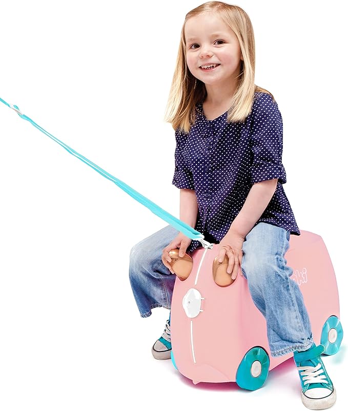 Trunki Children's Ride-On Suitcase & Hand Luggage Flossi Flamingo