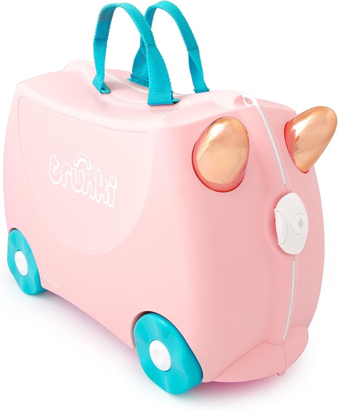 Trunki Children's Ride-On Suitcase & Hand Luggage Flossi Flamingo