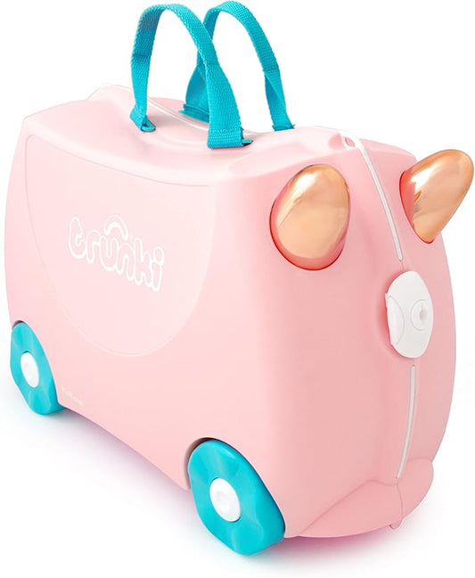 Trunki Children's Ride-On Suitcase & Hand Luggage Flossi Flamingo