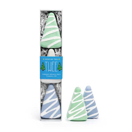 Twee Sidewalk Chalk Snow Trees