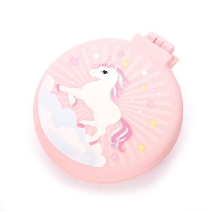 Unicorn Compact Hairbrush and Mirror