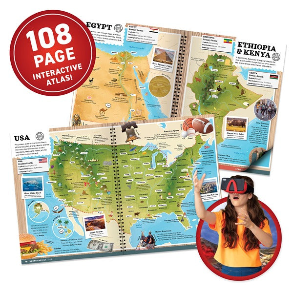VR Gift Box World Atlas