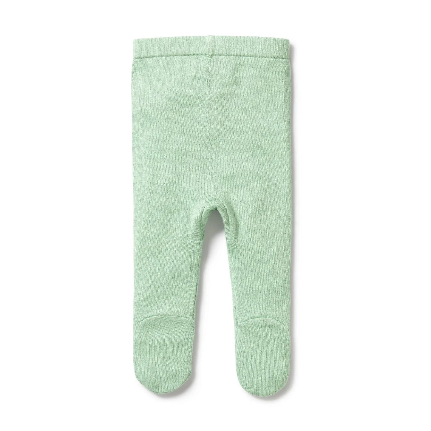 Wilson & Frenchy Knitted Leggings with Feet Mint Green