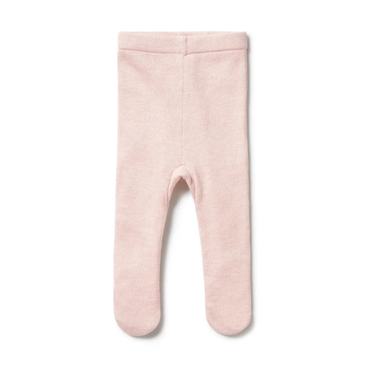 Wilson & Frenchy Knitted Leggings with Feet Pink