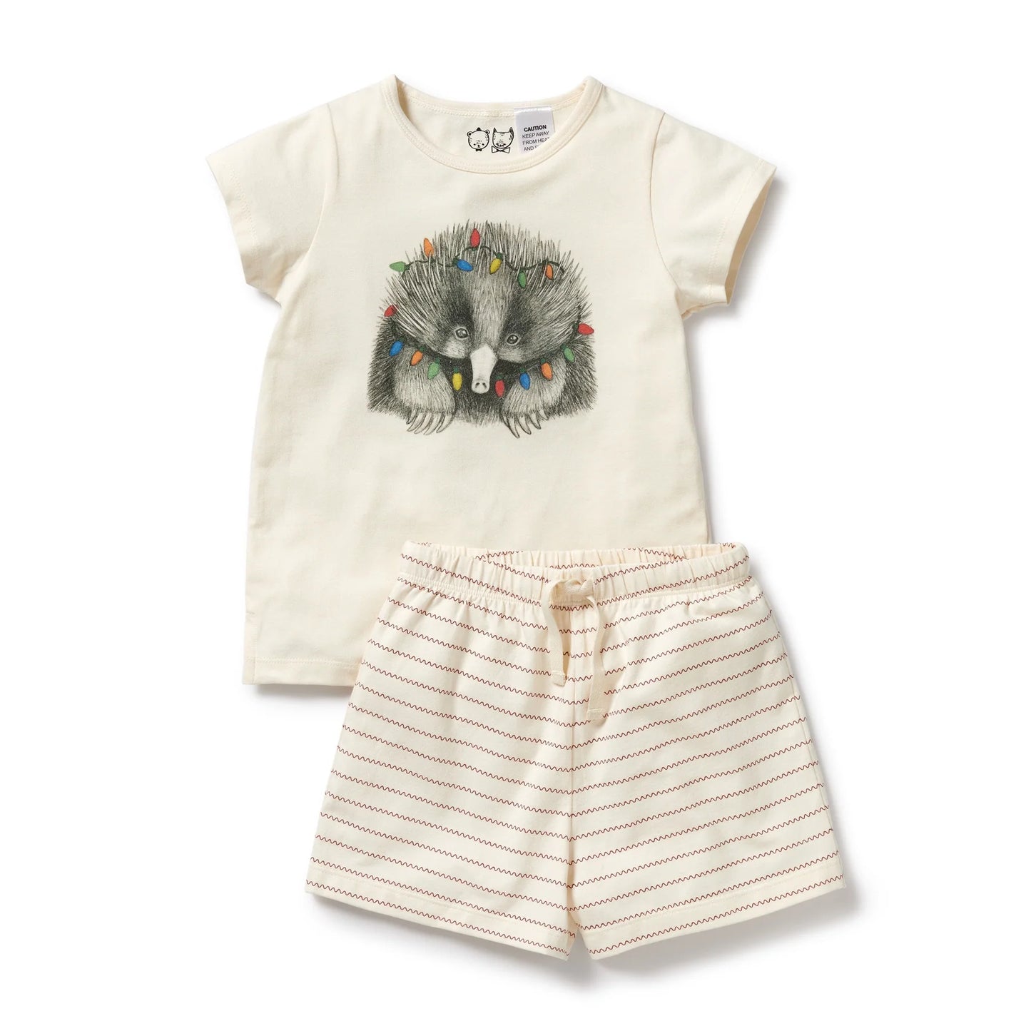 Wilson & Frenchy Organic Cotton Christmas Pajama Set Puggle
