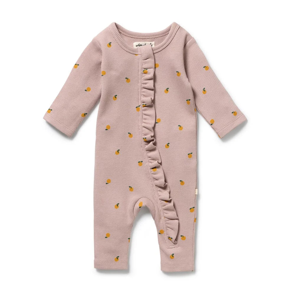 Wilson & Frenchy Organic Waffle Ruffle Zipuit Mini Mando