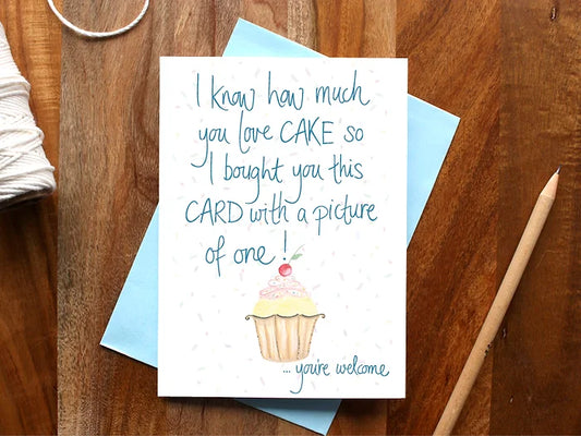 Zenti Designs A Picture of Cake Birthday Card