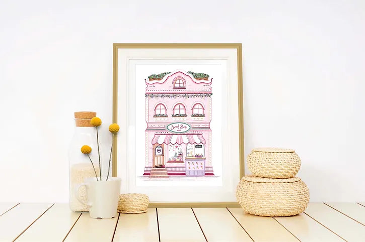 Zenti Designs Sweet Shop Art Print