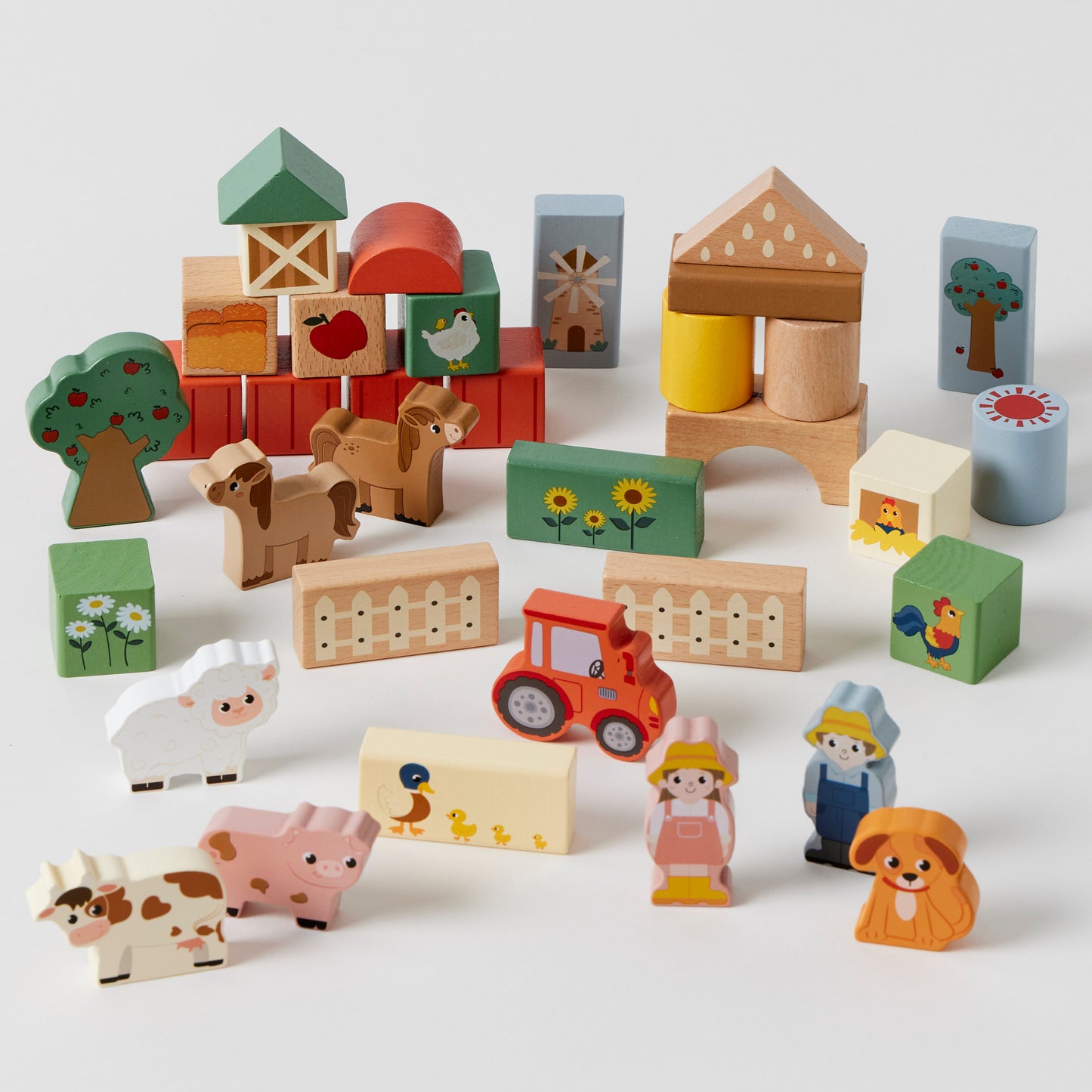 Zookabee Wooden Farm Fun Blocks