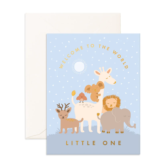 Baby Card Welcome Little One Winter