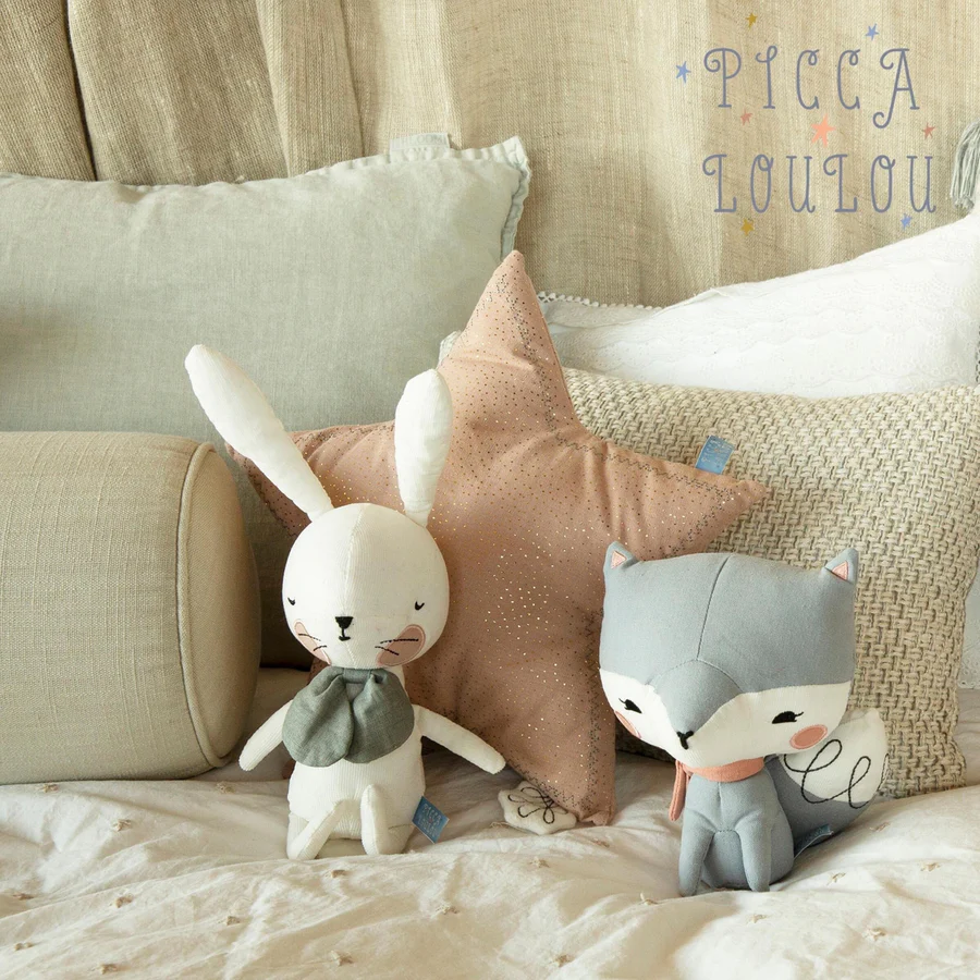Picca Loulou Blue Fox In Gift Box