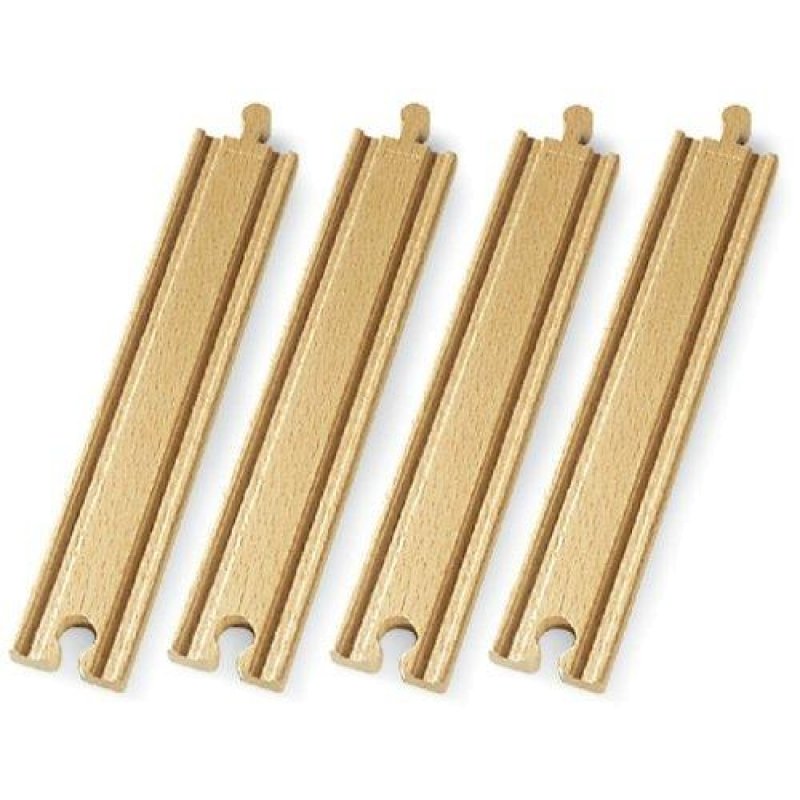 BRIO Long Straight Tracks 4pc