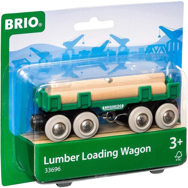 BRIO Lumber Loading Wagon 4pc