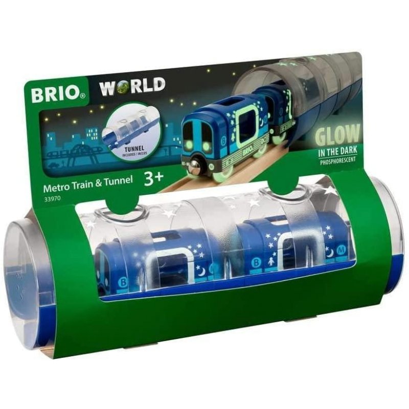 BRIO Metro Train and Tunnel 3pc