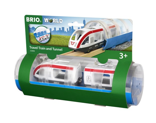 BRIO Travel Train and Tunnel 3 Pieces