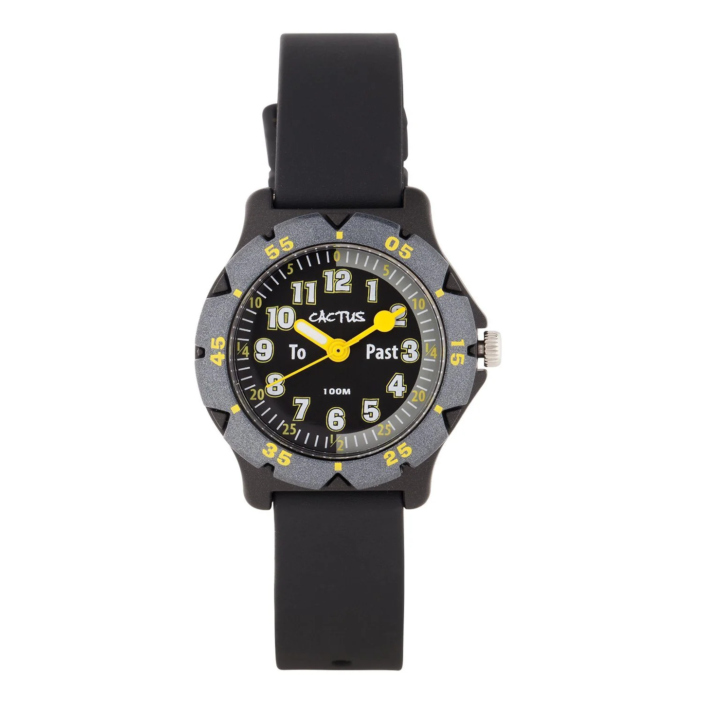 Cactus Hero Waterproof Time Teacher Watch Black