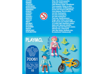 PlayMobil Children with Skates and Bike