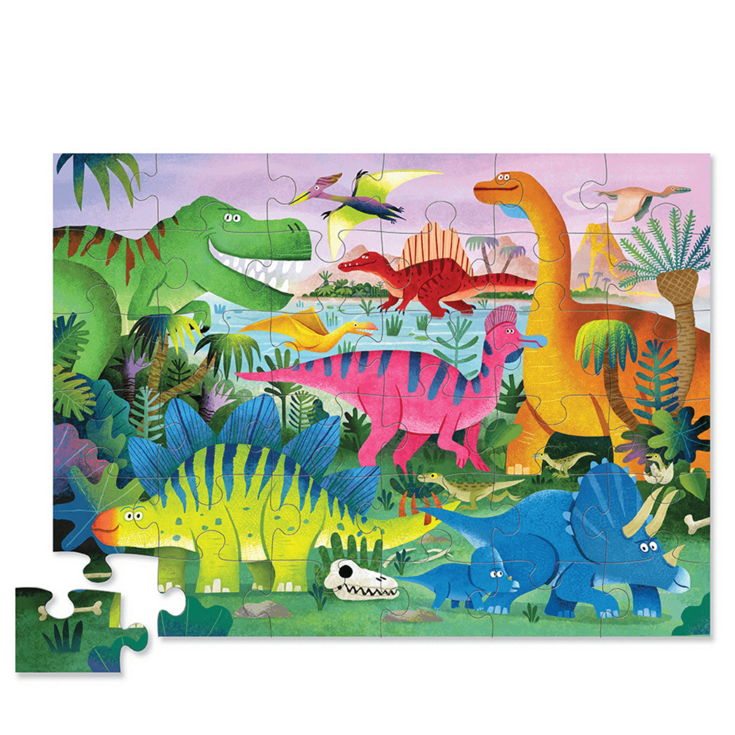 Crocodile Creek Jigsaw Puzzle 36pc Dino Land