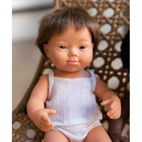MiniLand Down Syndrome Boy 38cm Doll