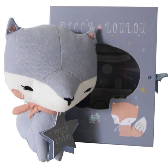 Picca Loulou Blue Fox In Gift Box