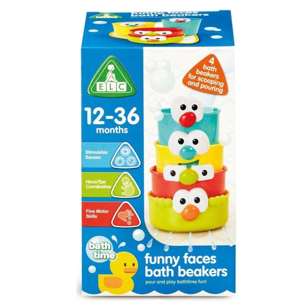 ELC Funny Faces Bath Beakers