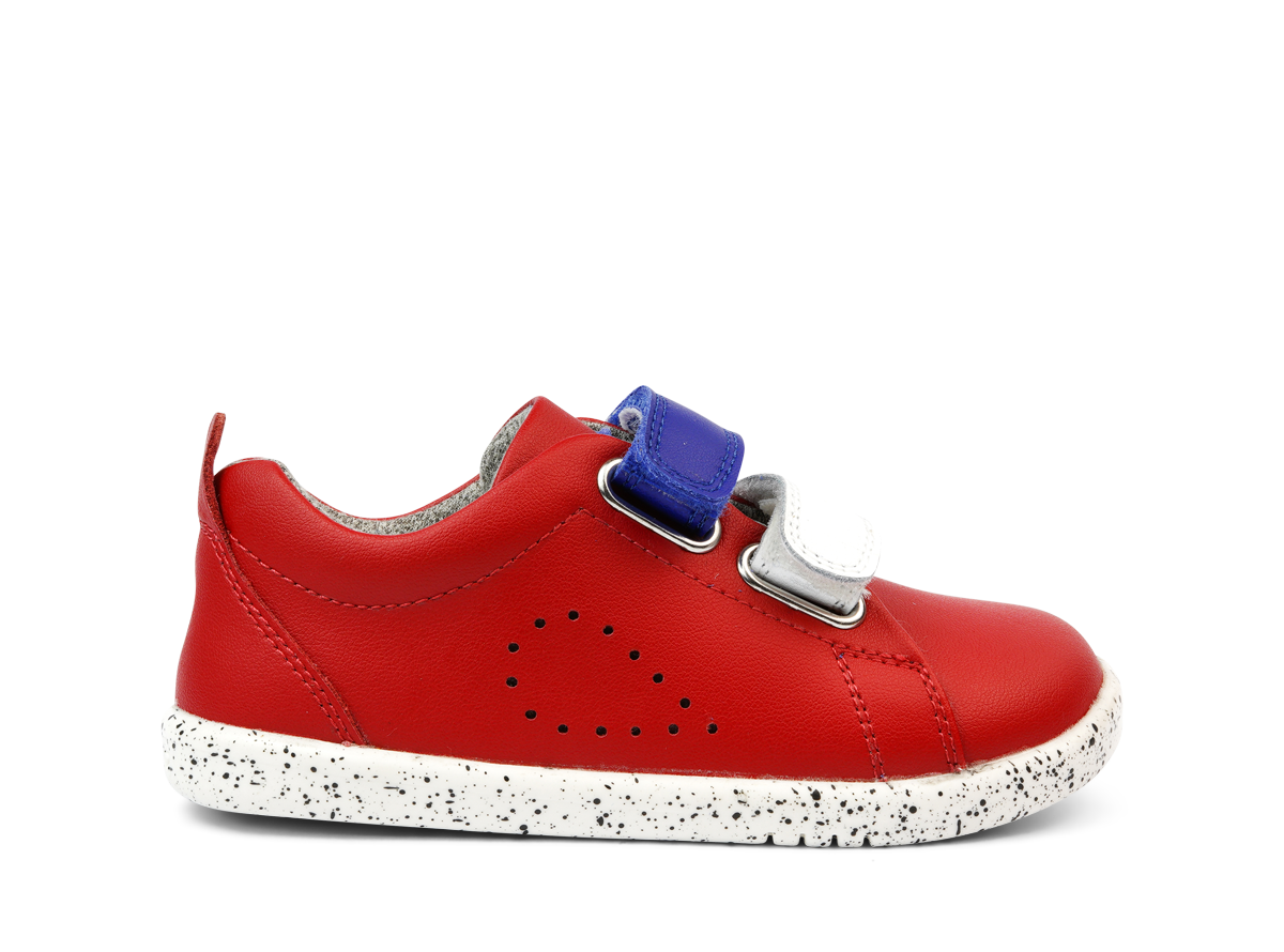 Bobux Switch Red (Blueberry & White) Grass Court Shoe