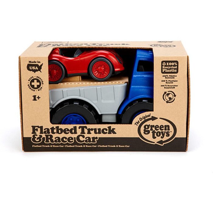 Green Toys Flatbed with Red Race Car