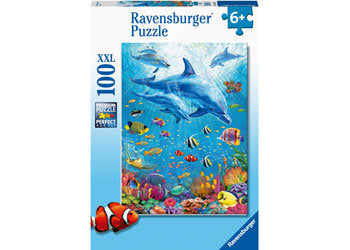 Ravensburger 100pc Jigsaw Puzzle Pod Of Dolphins