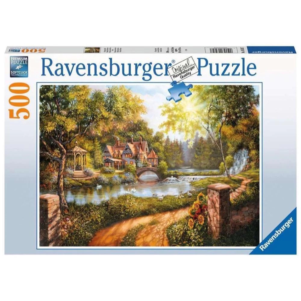 Ravensburger 500pc Cottage By The River Jigsaw Puzzle