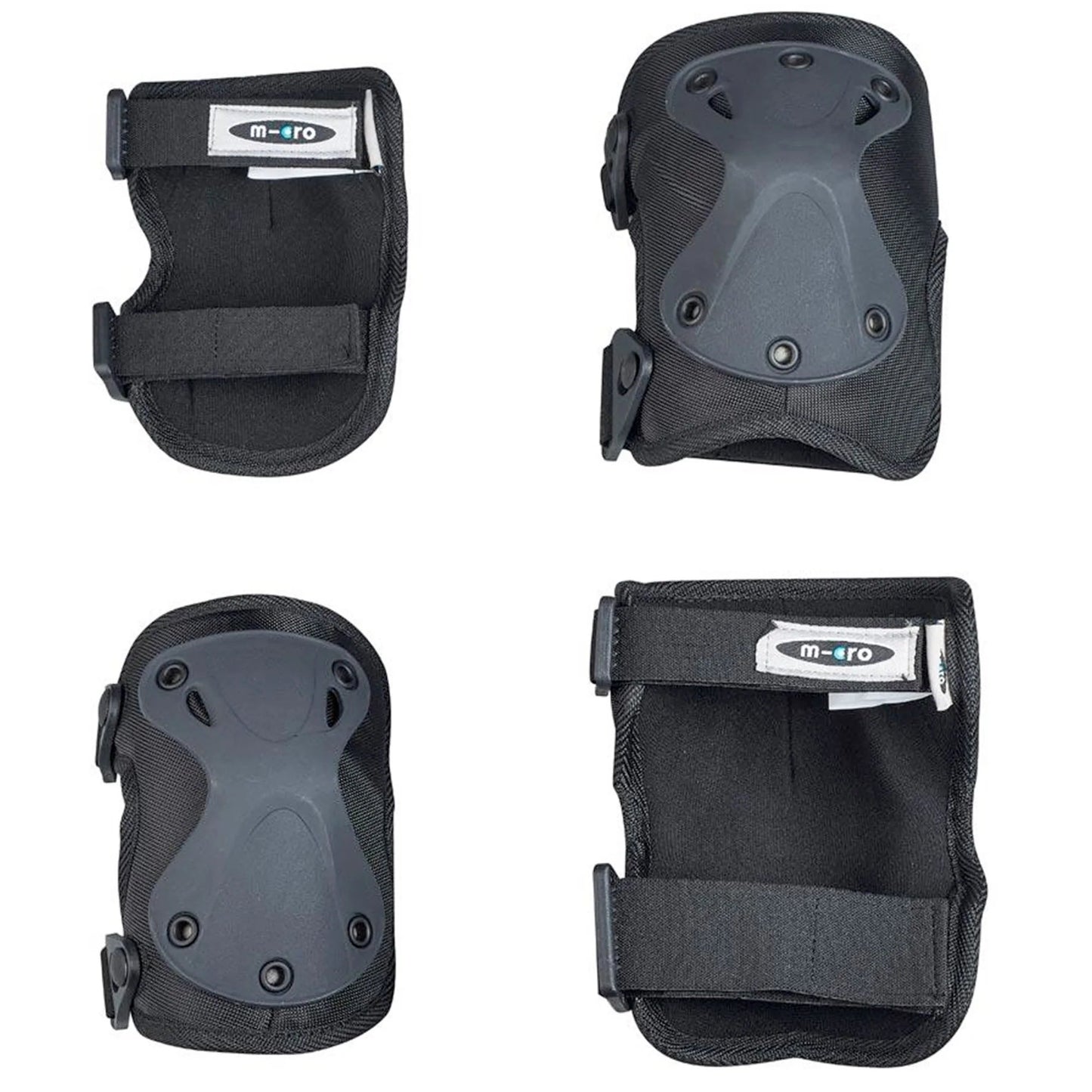 Micro Scooter Knee and Elbow Pads Black