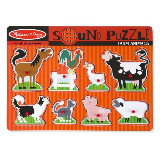 Melissa & Doug Wooden Farm Sound Puzzle