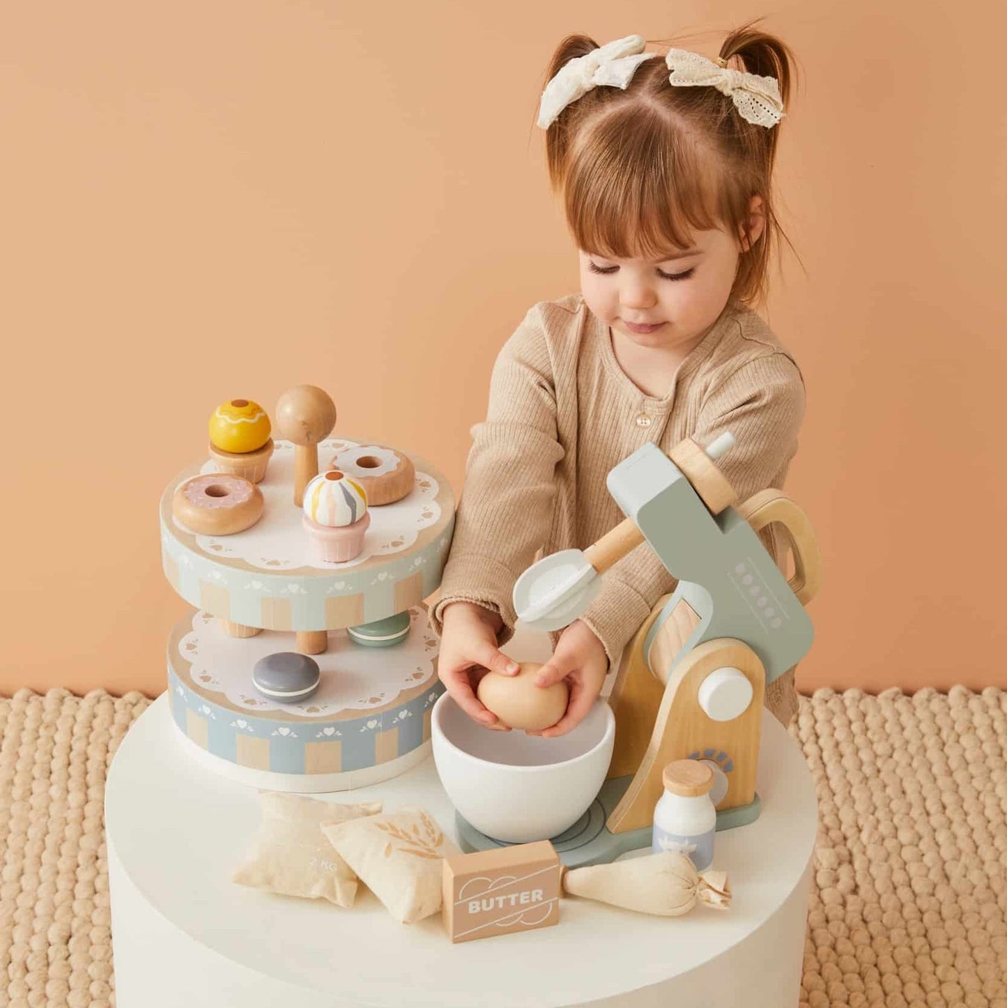 Nordic Kids Wooden Cake Stand