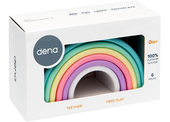DENA Toys Pastel Rainbow 6pc