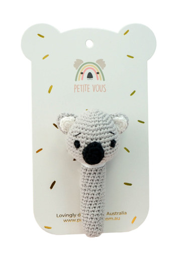 Petite Vous Crochet Hand Rattle Koala