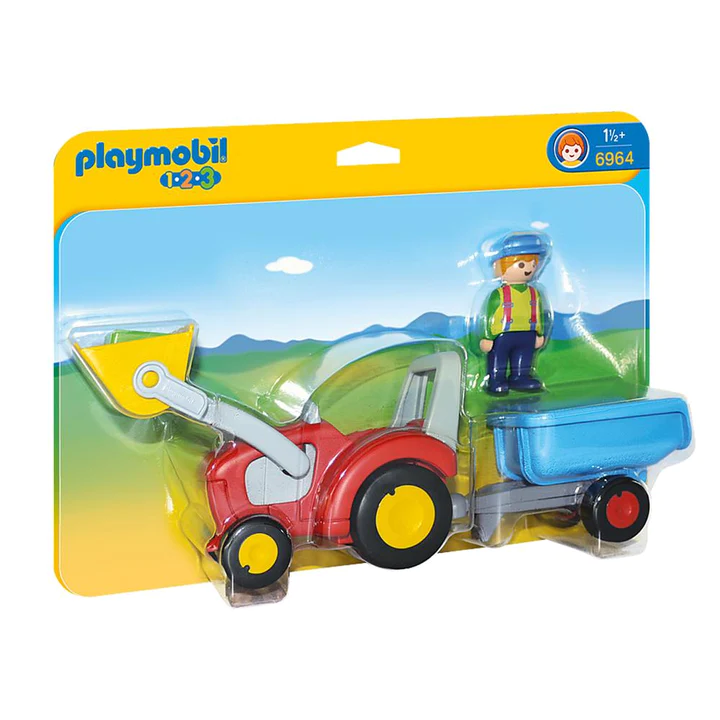 PlayMobil 123 Tractor with Trailer