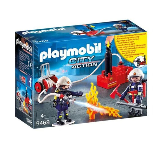 PlayMobil Firefighters with Water Pump