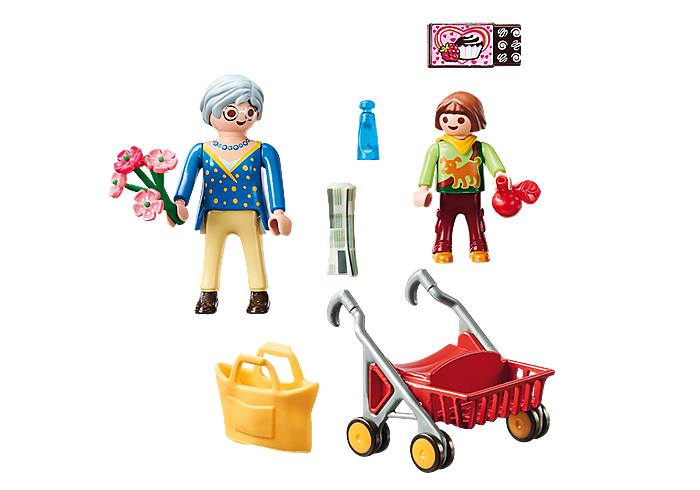 PlayMobil Grandmother with Child