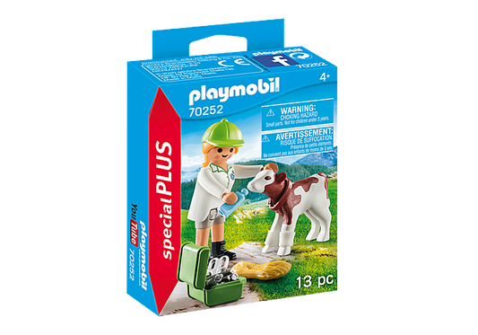 PlayMobil Vet with Calf