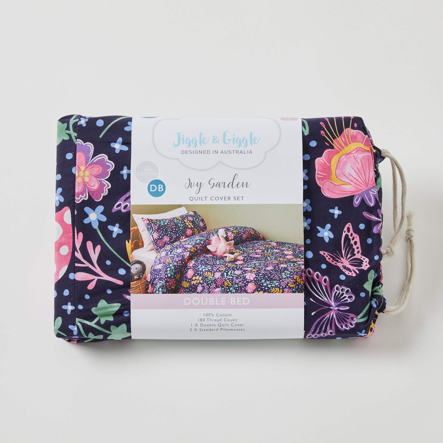 Jiggle & Giggle Ivy Garden Quilt Cover