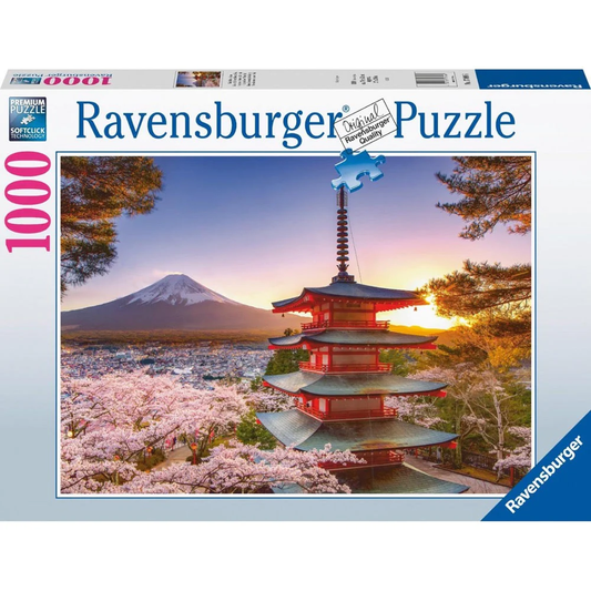 Ravensburger Jigsaw Puzzle 1000pc Mount Fuji Cherry Blossom View