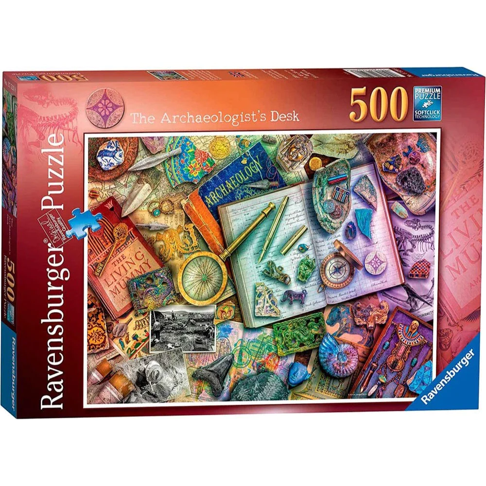 Ravensburger Jigsaw Puzzle 500pc Archaeologists Desk