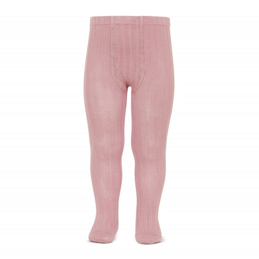 Condor Pale Pink Rib Tights