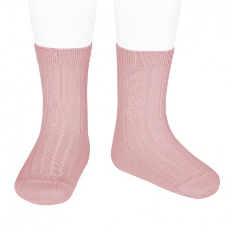 Condor Pale Pink Short Rib Socks
