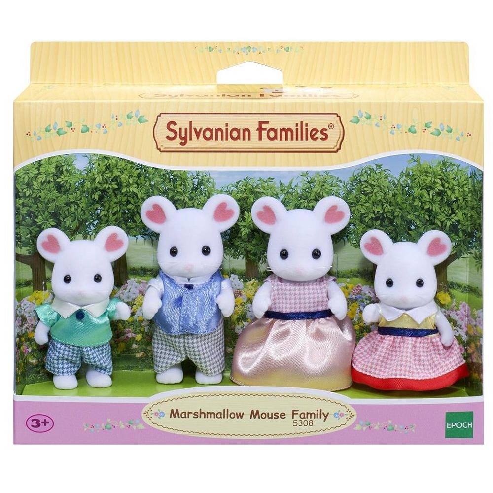 Sylvanian Families Marshmallow Mouse Family