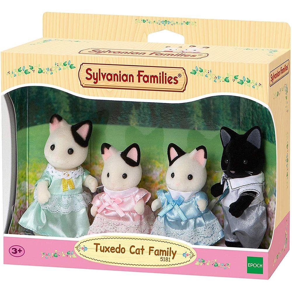 Sylvanian Families Tuxedo Cat Family