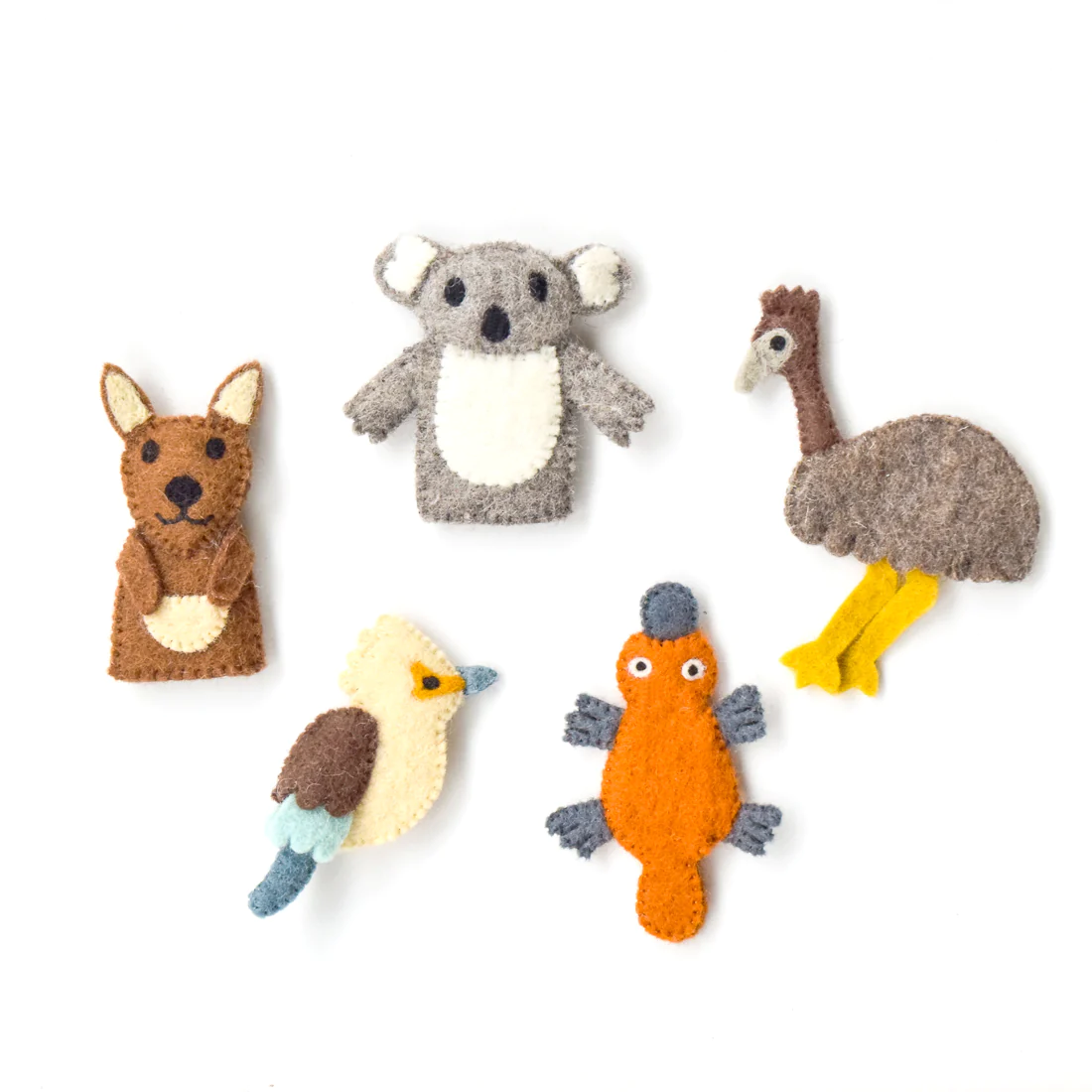 Tara Treasures Australian Animals Felt Finger Puppet Set