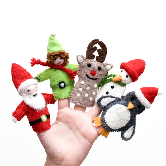 Tara Treasures Felt Christmas Finger Puppet Set