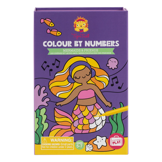 Tiger Tribe Colour By Numbers Mermaids and Friends