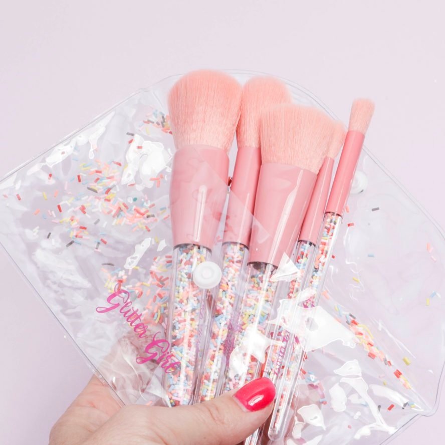 Glitter Girl Unicorn Sprinkles Make Up Brush Set